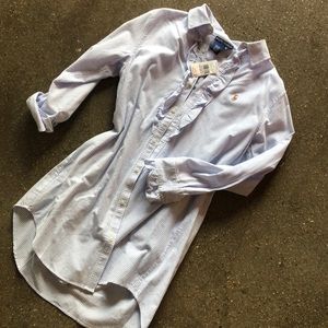 NEW RL light blue collared dress!